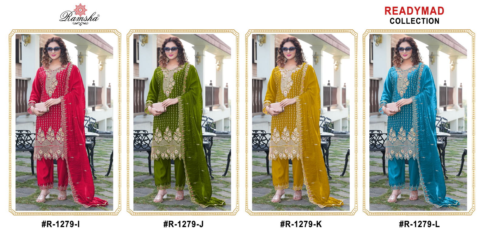 R 1279 Nx By Ramsha Fandy Readymade Suits Suppliers In India